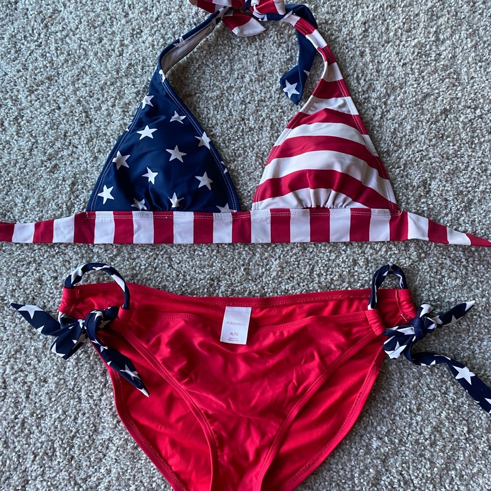 American flag bikini set